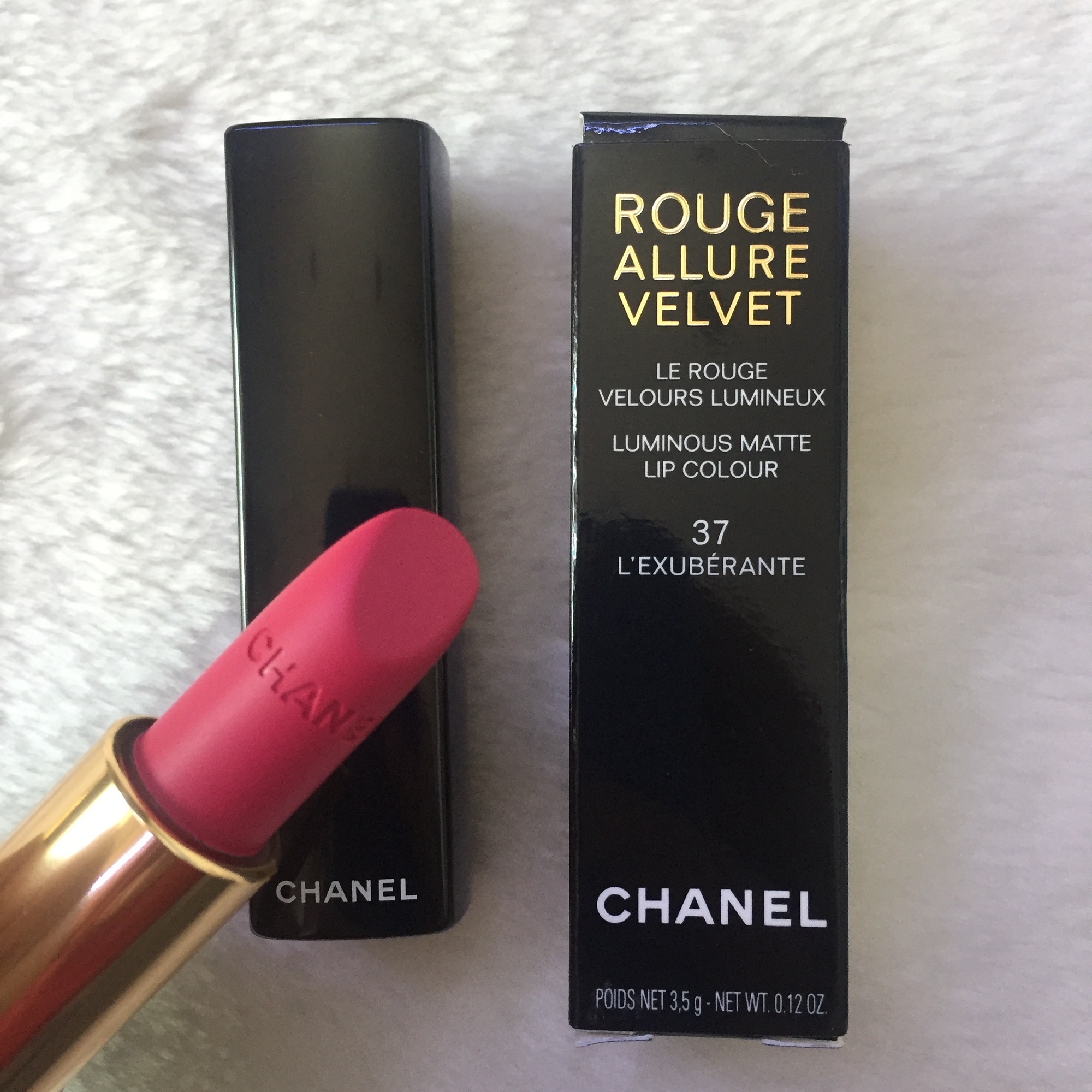 Son Chanel Rouge Allure Velvet 37 Lexubérante  Mint Cosmetics  Save The  Best For You